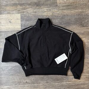 Athleta Forever Fleece 1/2 zip sweatshirt